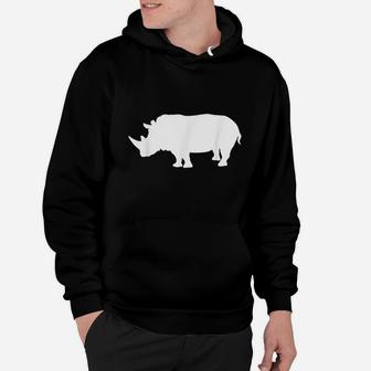 Rhino White Hoodie | Crazezy UK