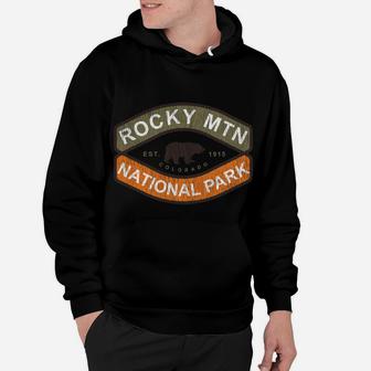 Rocky Mountain National Park Bear Vintage Hoodie | Crazezy DE