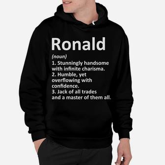 Ronald Definition Personalized Name Funny Birthday Gift Idea Hoodie | Crazezy