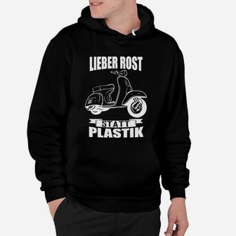 Rost Statt Plastik Vespa Hoodie - Seseable