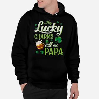 Saint Patrick Beer Shamrocks My Lucky Charms Call Me Papa Hoodie | Crazezy