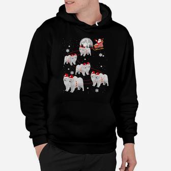 Samoyed Reindeer Santa Xmas For Dog Hoodie - Monsterry DE
