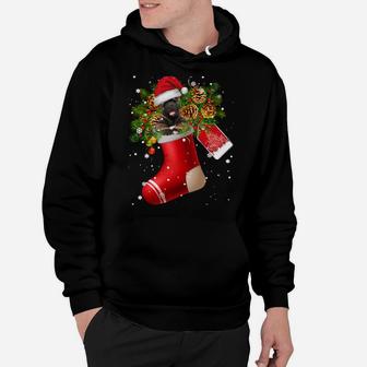 Santa Akita In Christmas Sock Pajama Sweatshirt Hoodie | Crazezy