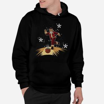 Santa Claus Plays Bowling - Xmas Gift For Your Bowling Team Hoodie | Crazezy CA