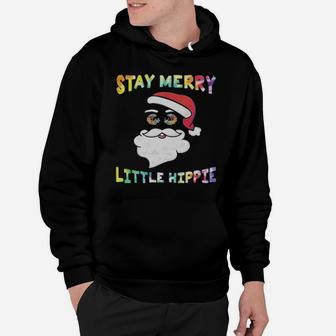 Santa Claus Stay Merry Little Hippie Hoodie - Monsterry DE