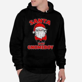 Santa Is My Homeboy Gnomeboy Funny Christmas Gnome Pun Hoodie | Crazezy