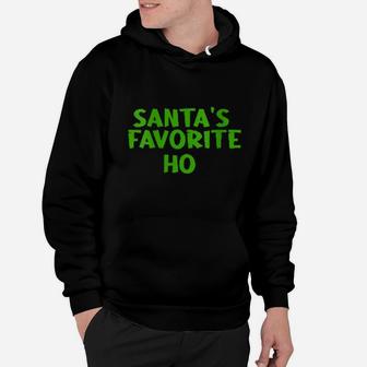 Santa's Favorite Ho Couples Pajama Hoodie - Monsterry