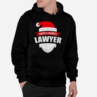 Santa's Favorite Lawyer Funny Christmas Shirt Hoodie | Crazezy