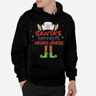Santa's Favorite Neuro Nurse Christmas Costume Xmas Hoodie | Crazezy CA