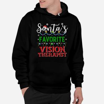 Santa's Favorite Vision Therapist Matching Family Xmas Hoodie - Monsterry AU