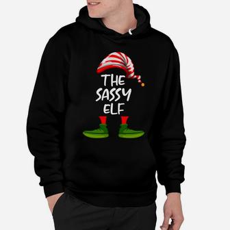 Sassy Elf Family Matching Christmas Group Funny Gift Pajama Hoodie | Crazezy UK
