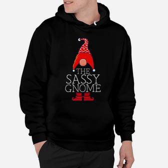 Sassy Gnome Family Matching Group Christmas Outfits Pictures Hoodie | Crazezy
