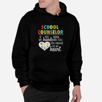 School Counselor Full Heart Hoodie | Crazezy