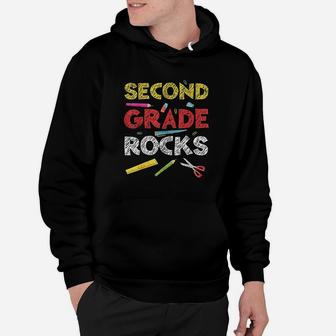 Second Grade Rocks Hoodie | Crazezy