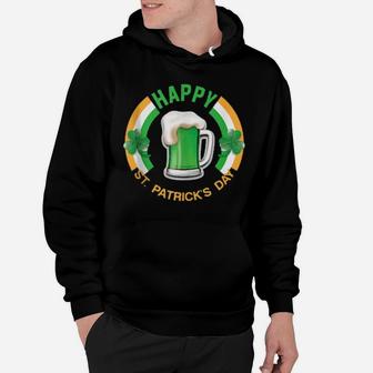Shamrock Happy St Patrick's Day Irish Beer For Shenanigans Hoodie - Monsterry UK