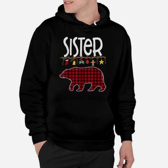 Sister Bear Matching Red Plaid Pajama Family Buffalo Hoodie | Crazezy AU