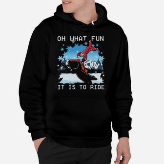 Snowmobile Oh What Fun Is It To Ride Hoodie - Monsterry AU