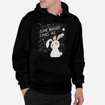 Some Bunny Loves Me Valentines Day Easter Winter Rabbit Hoodie - Monsterry UK