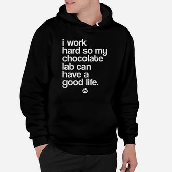Spoiled Chocolate Labrador Owner Funny Puppy Dog Lover Hoodie | Crazezy