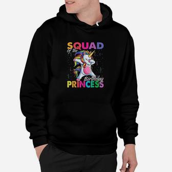 Squad Of The Birthday Princess Girl Dabbing Unicorn Theme Hoodie | Crazezy UK