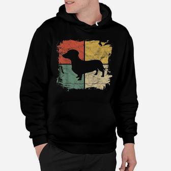 Square Retro Dachshund Owner Gift Dog Parent Dad Doxie Mom Hoodie | Crazezy UK