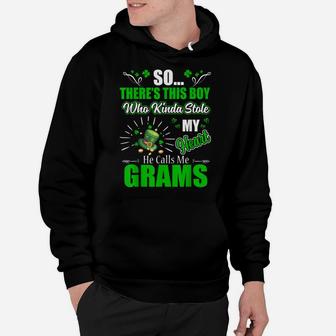 St Patrick Day Who Kinda Stole My Heart Calls Me Grams Hoodie | Crazezy UK