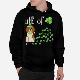 St Patricks Day Dog Lover Shirt Beagle Green Shamrock Paw Hoodie | Crazezy