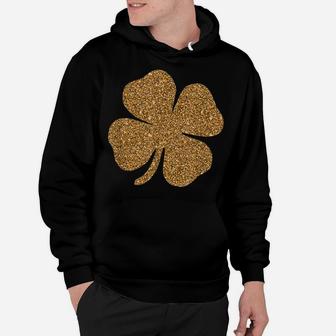 St Patrick's Day Lucky Charm Gold Irish Clover Shamrock Hoodie | Crazezy AU