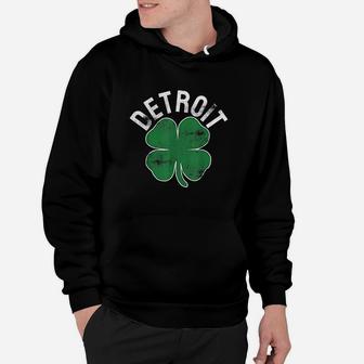 St Patricks Day Shamrock Detroit Michigan Irish Men Women Hoodie - Thegiftio UK