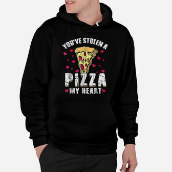 Stolen Pizza My Heart Funny Valentines Day Shirt Food Gift Hoodie | Crazezy DE