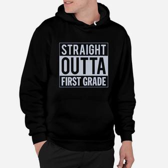 Straight Outta 1St Grade First Grade Graduation Youth Kids Hoodie | Crazezy