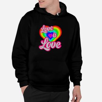 Straight Support Lgbtq Love Is Love Gay Pride Rainbow Hoodie - Monsterry DE