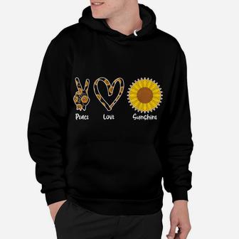 Sunshine Yellow Flower Hippie Florist Peace Love Sunflower Hoodie | Crazezy AU