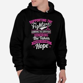 Supporting The Fighters Admiring The Survivors Hoodie | Crazezy