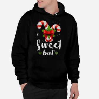 Sweet But Twisted Christmas Funny Candy Cane Xmas Gift Sweatshirt Hoodie | Crazezy DE