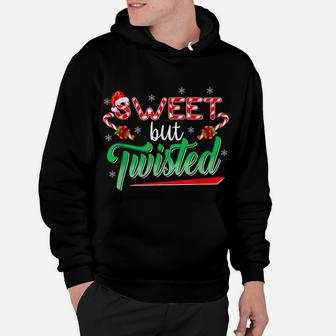 Sweet But Twisted Funny Candy Cane Christmas Mens Womens Hoodie | Crazezy AU