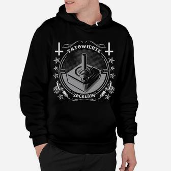 Tattoo Liebhaber Gamer Zockerei Motiv, Schwarzes Tee für Spieler Hoodie - Seseable