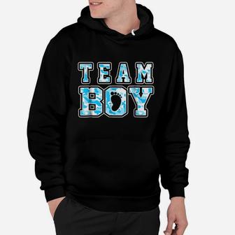 Team Boy Shirt - Blue Baby Shower Gender Reveal Shirt Hoodie | Crazezy UK