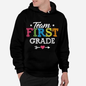 Team First Grade Shirt Teacher Student Back To School Kids Hoodie | Crazezy