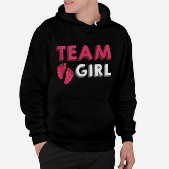 Team Girl Gender Reveal Baby Shower Birth Party Family Gift Hoodie | Crazezy CA