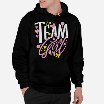 Team Girl Gender Reveal Party Baby Announcement Gift Hoodie | Crazezy