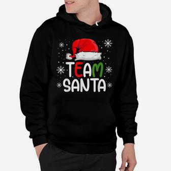 Team Santa Shirt, Matching Family Pajama, Mens Womens Hoodie | Crazezy
