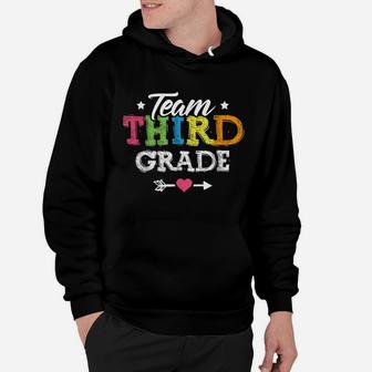 Team Third Grade Shirt Teacher Student Back To School Kids Hoodie | Crazezy