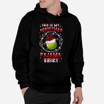 Tennis Lover Funny Santa Hat Christmas Pyjama Saying Gift Id Hoodie | Crazezy