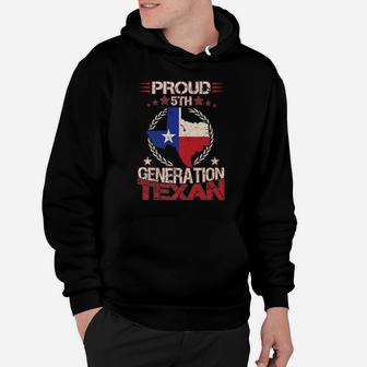 Texas Proud 5Th Generation Texan Native Lone Star State Hoodie | Crazezy AU