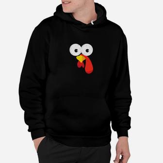 Thanksgiving Turkey Face Funny Thanksgiving Costume Hoodie - Thegiftio UK