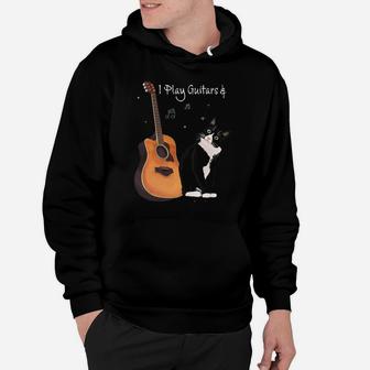 That's What I Do I Pet Cats Play Guitars & I Know Things Hoodie | Crazezy