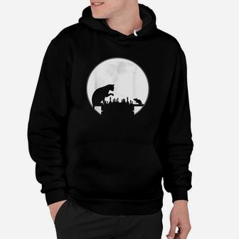 The Chess Board The Cat The Mouse And The Full Moon Hoodie | Crazezy