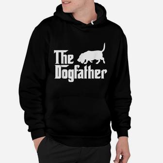 The Dogfather Basset Hound Dog Father Dad Gift Hoodie | Crazezy