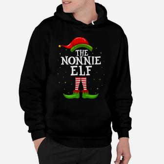 The Nonnie Elf Christmas Matching Family Pajama Costume Hoodie | Crazezy